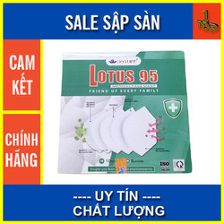 Khẩu trang y tế Lotus 95 Sen Việt, loại 5 lớp kháng khuẩn, chống bui, thời trang (Hộp 10 cái) - Top1