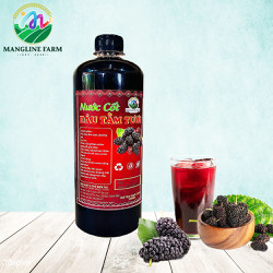 [NEW] Nước cốt dâu tằm tươi (nước cốt dâu ta) Mangline Farm Đà Lạt 1000ml lên men tự nhiên đồ uống giải khát làm đẹp da