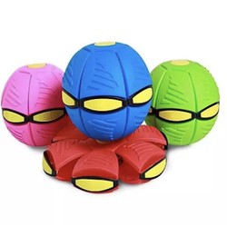 Bóng ma thuật - Đĩa bay UFO - Bóng ném biến hình - Banh đạp nhiều màu sắc có đèn led quà tặng cho bé