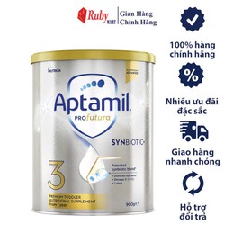 [Date T8/25]Sữa Bột Aptamil Úc Pro Futura Số 3 900g Dễ Uống cho Trẻ từ 1 đến tuổi