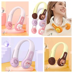 (Loại Tốt) Quạt đeo cổ WIND 3D không cánh với 3 cấp gió mạnh phong cách trẻ trung năng động pin sạc litium ion cao câp