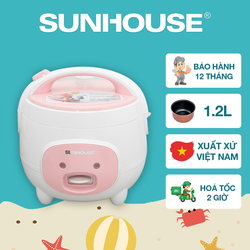 Nồi cơm điện 1.2L SUNHOUSE SHD8217W - SHD8217W
