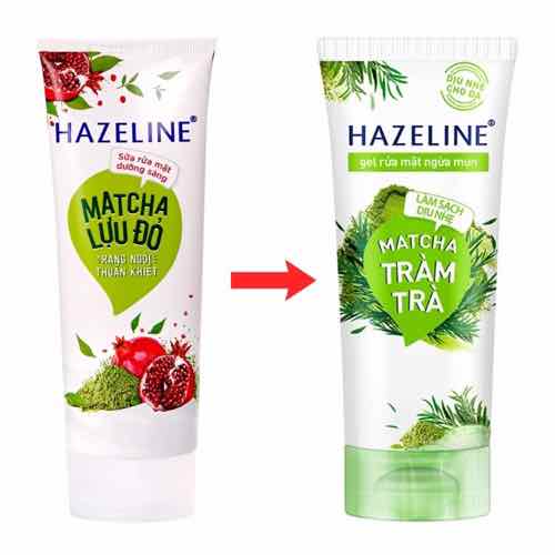 Sữa rửa mặt sáng da Hazeline Matcha tràm trà 100g ( mẫu mới) (Mã SP: SRM200)