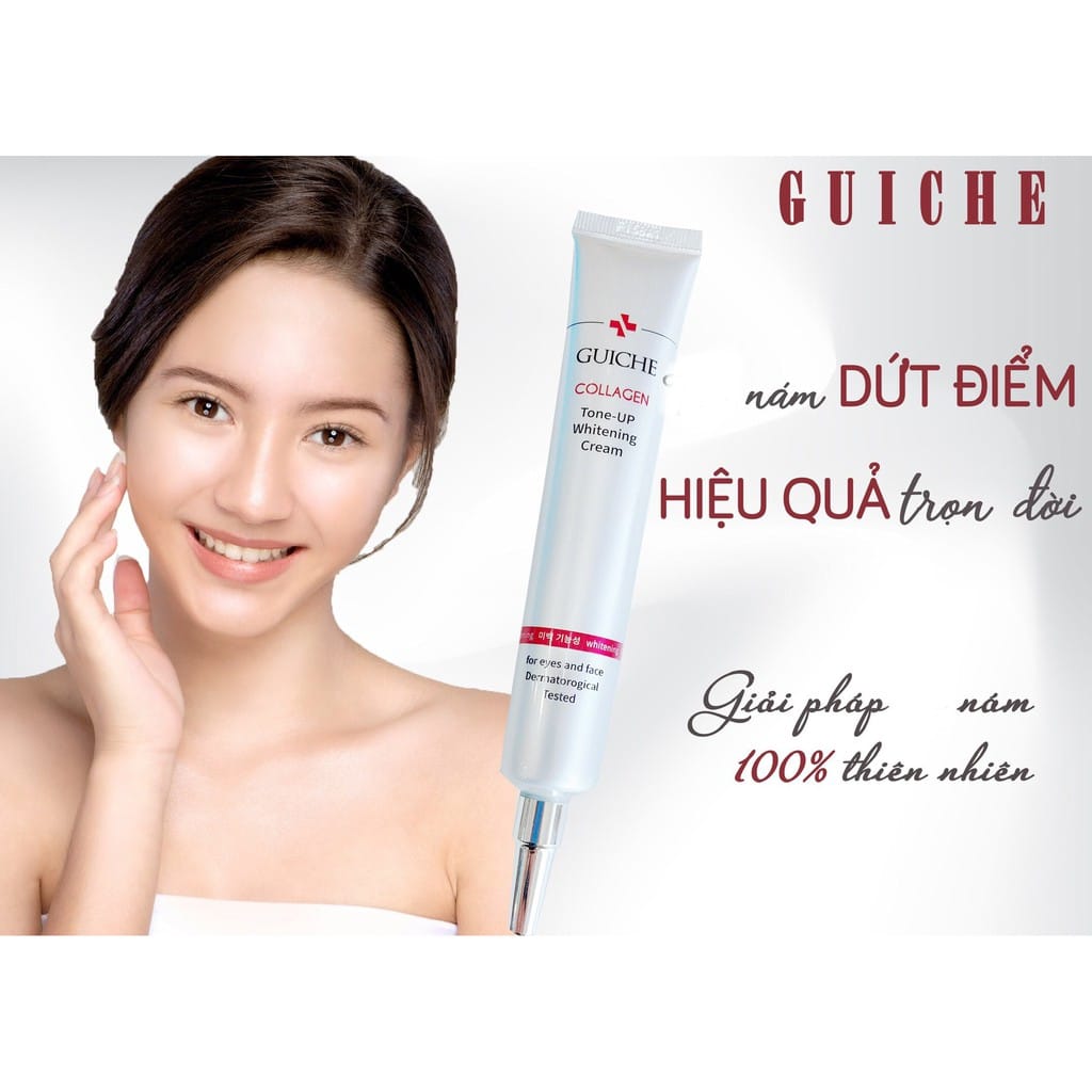 Hình ảnh KEM DƯỠNG TRẮNG, GIẢM NÁM HIỆU QUẢ GUICHE COLLAGEN TONE UP WHITENING CREAM 35ML