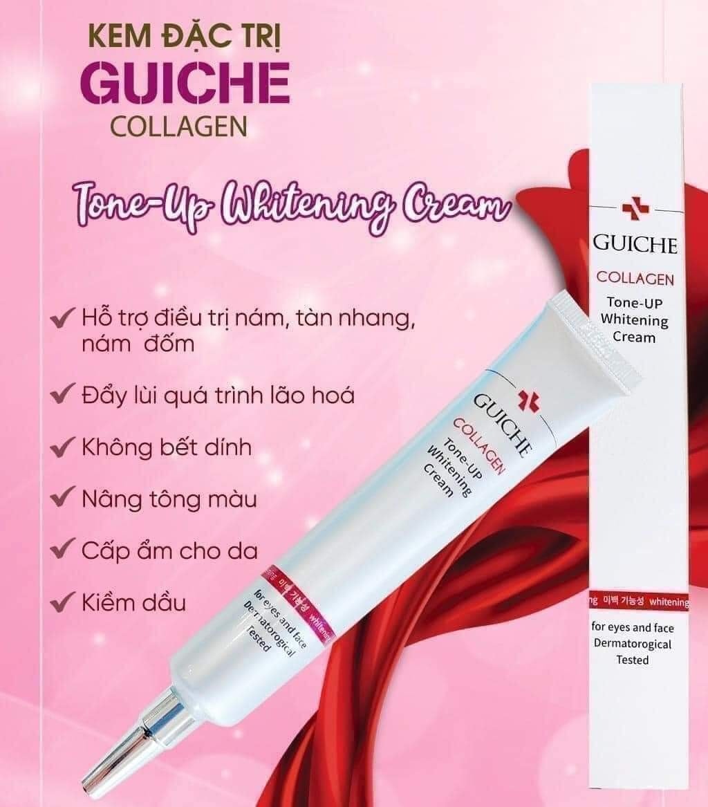 Hình ảnh KEM DƯỠNG TRẮNG, GIẢM NÁM HIỆU QUẢ GUICHE COLLAGEN TONE UP WHITENING CREAM 35ML