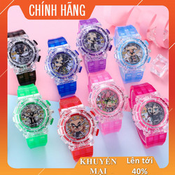 Đồng hồ bé gái và bé trai đèn led phát sáng - FULL hộp pin hướng dẫn