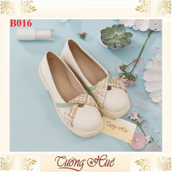 [Ảnh Thật 100%] [FULLBOX] Giày Búp Bê Bít Mũi Nữ Gót Vuông Cao 3CM - Hàng Quảng Châu  - B016