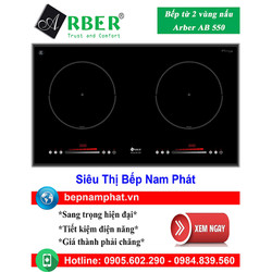 Bếp từ 2 vùng nấu arber ab 550
