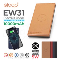 Pin sạc dự phòng không dây eloop ew31 10.000mah - hãng phân phối chính thức