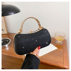 Clutch nữ, túi đeo vai lấp lánh dự tiệc dáng bầu quai xách cực sang trọng thời trang Hot trend CN335