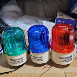 Đèn cảnh báo quay không còi 24v,220v,12v màu đỏ, vàng, xanh dương, xanh lá.