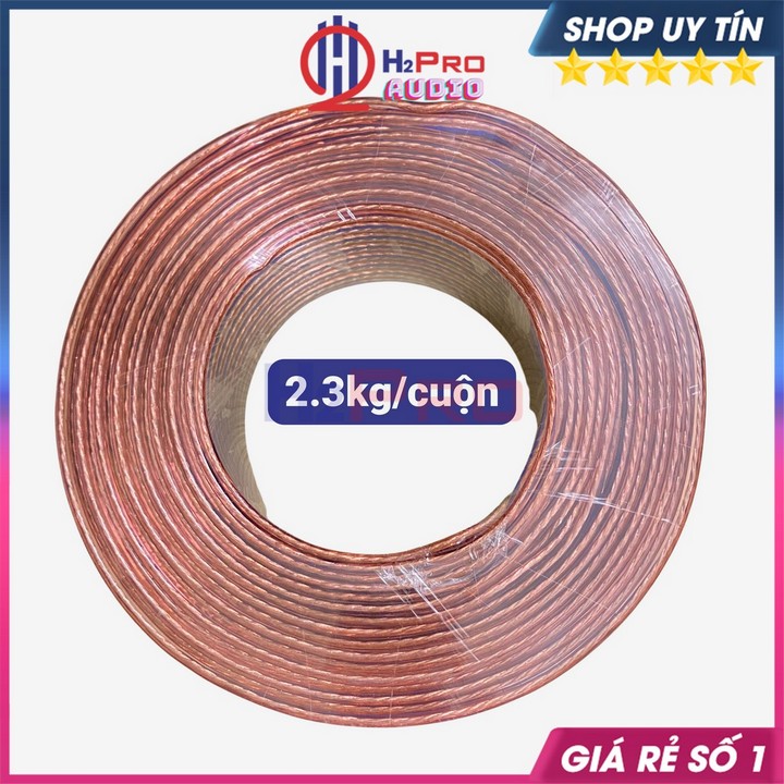 Hình ảnh Dây Loa Âm Thanh Chống Nhiễu H2pro (1 Cuộn 70M) Cao Cấp-Lõi 2x1Ly, Cho Loa, Amply, Cục Đẩy-H2Pro Audio