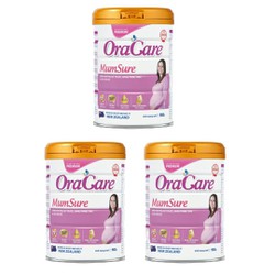 Combo 3 lon Sữa OraCare Mum Sure 900g - Dành cho phụ nữ trước, đang mang thai & cho con bú - Tặng 4 hũ yến