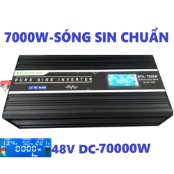 Bộ chuyển đổi điện Sin Chuẩn 7000W-Bộ Đổi Nguồn 48V sang 220V Sin Chuẩn 7000w-SOYER TECH-Mã STA-7000W- Hàng chất lượng