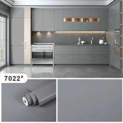 Combo 5 mét dài decal dán tường, Giấy dán tường MÀU XÁM NHẠT PASTEL khổ 45cm