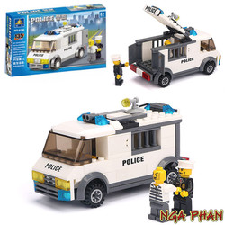 Xe Áp Giải Tội Phạm 135 Tiết City Kazi Đồ Chơi Xếp Hình Lắp Ráp MOC DIY