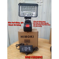 Đèn Led Pin tích điện để bàn 46 bóng siêu sáng, chân pin phổ thông, đèn ...