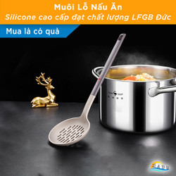 Muôi Lỗ Nấu Ăn Lẩu Silicone Cao Cấp Không Mùi An Toàn Với Lớp Chống Dính Đạt Chất Lượng LFGB Đức SSGP