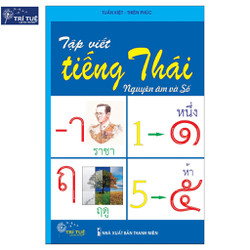 Sách - Tập viết tiếng Thái (Nguyên âm và Số)