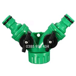 Set 3 chiếc đầu nối nhanh chia 2, Y chia 2 có khóa, Van khóa chia 2