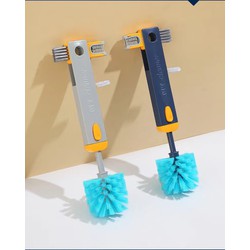 Dụng Cụ Cọ Làm Sạch Ly Cốc Bình Sữa 4 Trong 1 Đa Năng Có Thể Kéo Dài