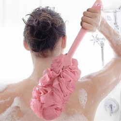 Cây Trà Cọ Lưng Kèm Bông Tắm Hàng Xuất Nhật, Siêu Tạo Bọt, Thiết Kế Thông Minh