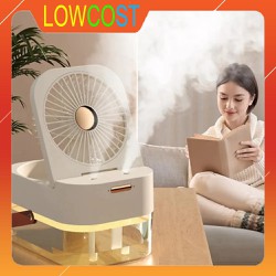 Quạt Hơi Nước Phun Sương Tạo Độ Ẩm Q7 Dual Spray 2 Đầu Phun Sương Khay Chứa 2.5 Lít