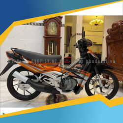 [FREE SHIP] Tem Rời Dán Xe Xipo Satria Cam đen
