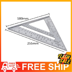 Eke Nhôm Trắng eke đo góc eke [FREE SHIP] eke bcn124 BA CĂN NHÀ eke gỗ eke đo lường thước eke eke nhôm