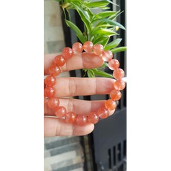Vòng đeo tay nữ chuỗi mới đá mã não hồng cam bóng mượt đẹp size hạt 10mm nam nữ mệnh hỏa mệnh thổ đeo có 580k/1 chiếc ạ