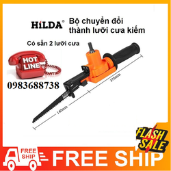 Máy cưa kiếm mini gắn máy khoan