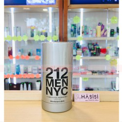 Chính hãng Lăn Khử Mùi CAROLINA - 212 Men Deodorant Stick 65g (Xám)