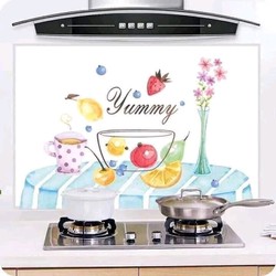 2 tranh dán tường nhà bếp 3D