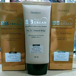 KEM NỀN HOÀN HẢO DEOPROCE BB CREAM MAGIC 60ML, CHỐNG NẮNG VÀ BẢO VỆ DA ko