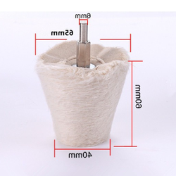 Vải bông đánh bóng hình nón 65mm