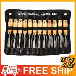 Bộ 12 mũi dao đục gỗ,khắc gỗ đa năng cao cấp  [FREE SHIP] đục gỗ  bcn239 BA CĂN NHÀ