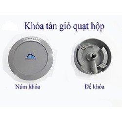 Khóa tản gió quạt hộp điên cơ thống nhất gồm núm khoá và đs khoá