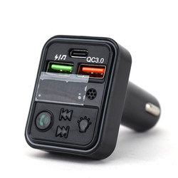 Tẩu Sạc Nhanh QC3.0 + PD 25W Kết Nối Bluetooth Nghe Nhạc MP3 2 Cổng USB Và 1 Cổng Type C CIND F18 25W - Nhập Khẩu Chính Hãng