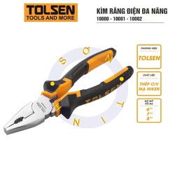 Kìm răng điện đa năng TOLSEN mũi vuông 6” - 10000, 7” - 10001, 8” - 10002