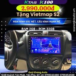Màn Hình Android ATTRAGE K100 Kèm Dưỡng Chạy Sim 4G, Thu Phát Wifi