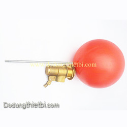Phao cơ thau ren 114mm banh nhựa - phao hồ nước thau