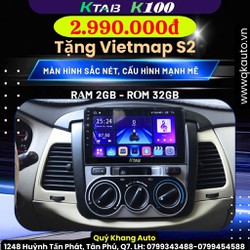 Màn Hình Android INNOVA 2009 Kèm Dưỡng Chạy Sim 4G, Thu Phát Wifi