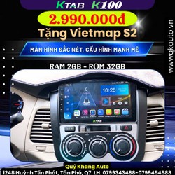 Màn Hình Android INNOVA 2015 Kèm Dưỡng Chạy Sim 4G, Thu Phát Wifi
