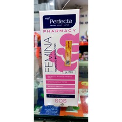 Dung dịch vệ sinh phụ nữ Perfecta Pharmacy Femina SOS - Giúp cân bằng PH , Làm dịu nhẹ và lành nhanh các tổn thương, trầy xước, mẩn đỏ