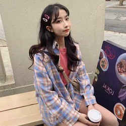 Áo Sơ Mi Cổ Bẻ Phối Màu Sọc Caro Loại Tốt - Khoác Unisex Hàn Quốc Cặp Đôi Nam Nữ Couple