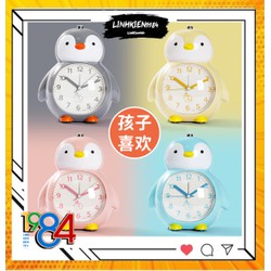 Đồng Hồ Chim cánh cụt báo thức để bàn, chông to, hình dáng cute, nhiều màu sắc