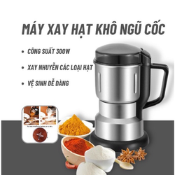 (CHÍNH HÃNG) Máy Xay Gia Vị Hạt, Ngũ Cốc, Bột Khô Mini Cầm Tay