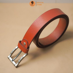 Thắt lưng nam da bò màu nâu đỏ - RAM Leather