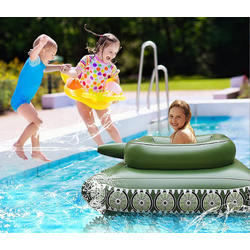 Phao Bơi Xe Tăng Bắn Nước Inflatable Tank Pool size lớn (160x110x60cm)