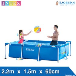 Bể bơi khung kim loại mini 2,2m x 1,5m x 60cm